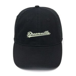 Dreamville Vibes: Black Velcro Back Hat with Urban Edge